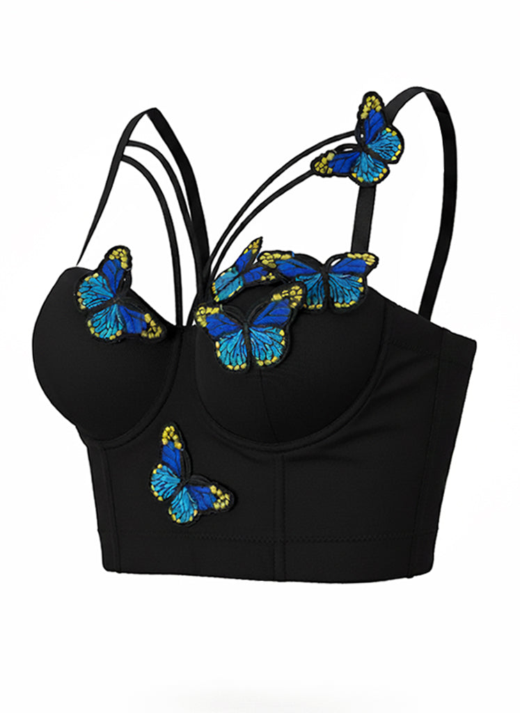 Venvirs Butterfly Bustier for Women Corset Tops Adjustable Strap