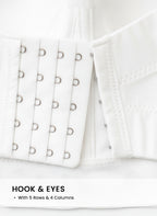 Venvirs 3D White Butterfly Corset Top Bustier For Women Adjustable Strap