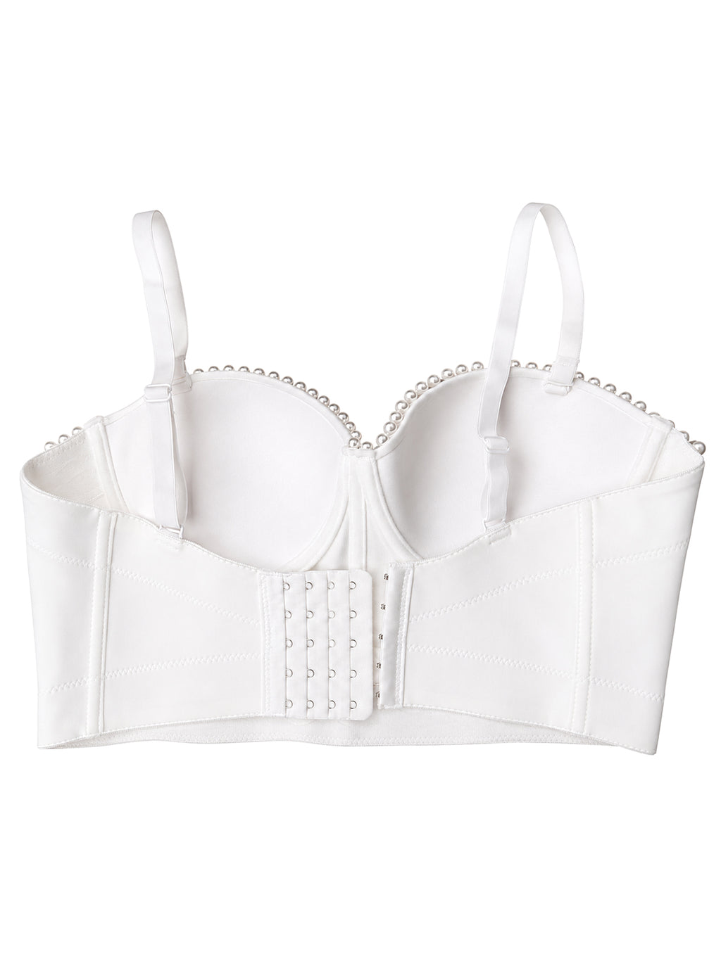 Women's Pearl Beaded Shell Sequin Corset Bustier Mermaid Party