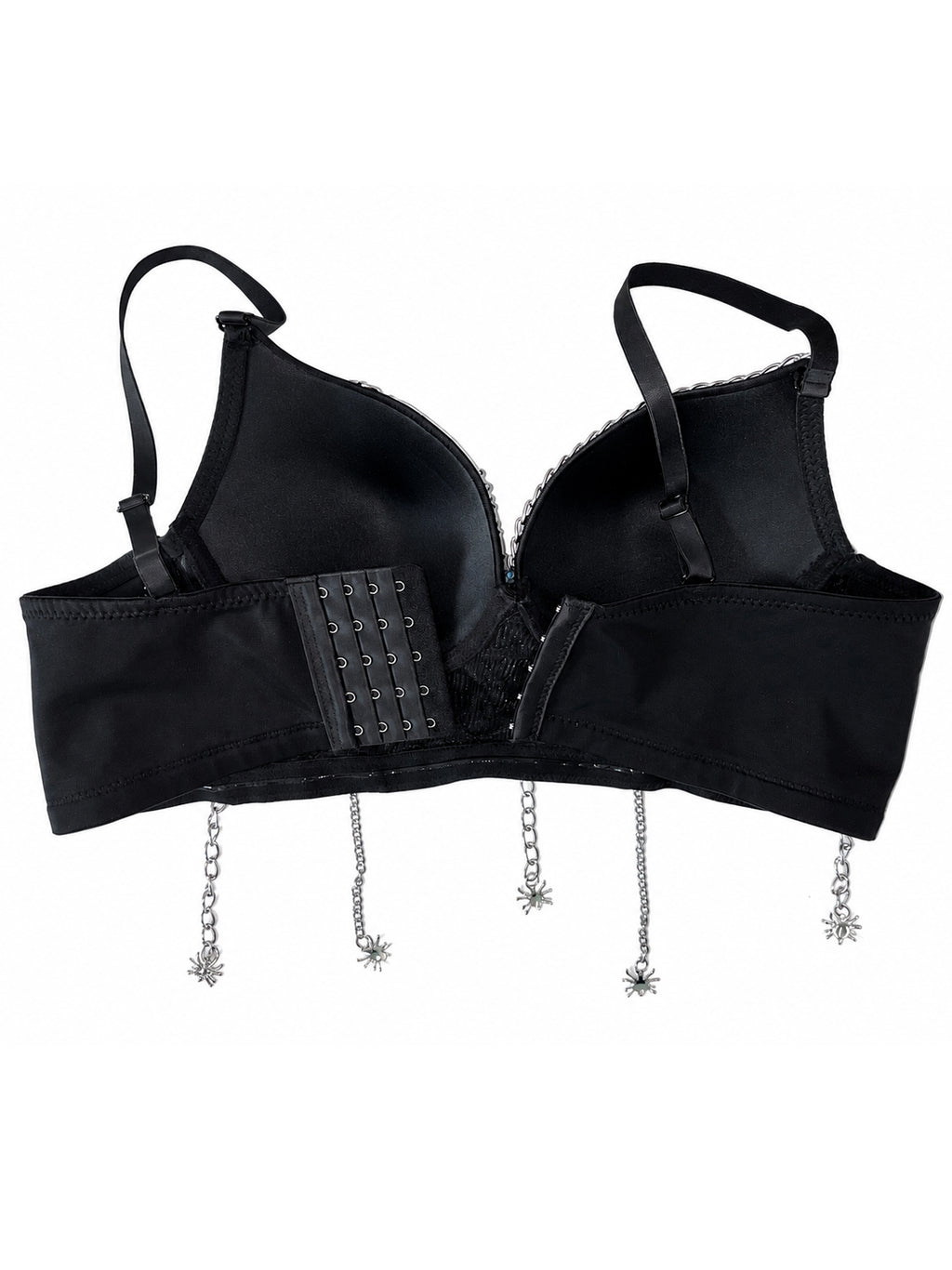 VENVIRS Women's Gothic Halloween Spider Web Blue Rhinestone Bustier Corset Tops